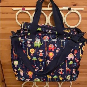 LeSportSac Ryan Happy Animal Diaper bag